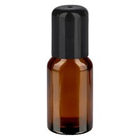 bouteille 30 ml en verre ambré avec roll-on Herboristerie les ames fleurs
