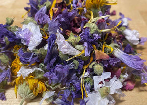 Mélange beauté (mauve-rose-calendula) herboristerie les ames fleurs