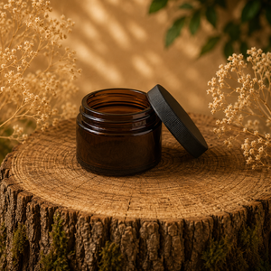 jar In amber glass of 28 ml (1 oz)