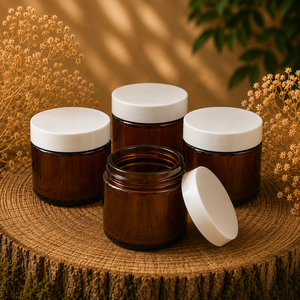 jar In amber glass of 120 ml (4 oz)