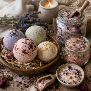 Les bombes de bain et les sels aromatiques