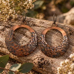Boucles d'oreilles en cuivre