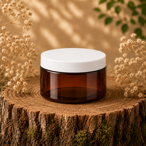 120 ml jar Cosmo in amber plastic - black aluminum cover
