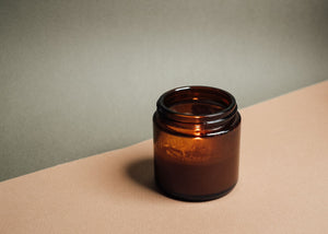 jar Amber glass 120 ml