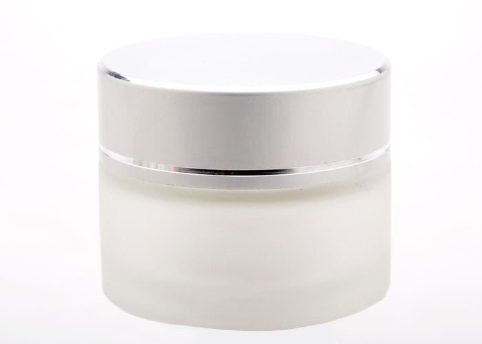30 ml jar frosted glass - Silver cover -50%