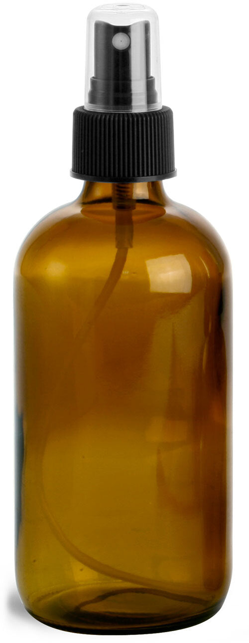 250 ml Bouteille en verre ambré - 4 variantes