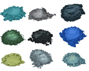 Black / gray / blue / green micas