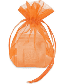 Orange organza bags