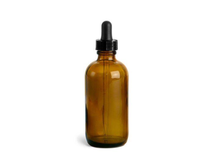 100 ml amber glass bottle - Glass dropper