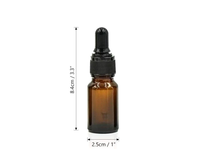 10 ml amber glass bottle - Glass dropper