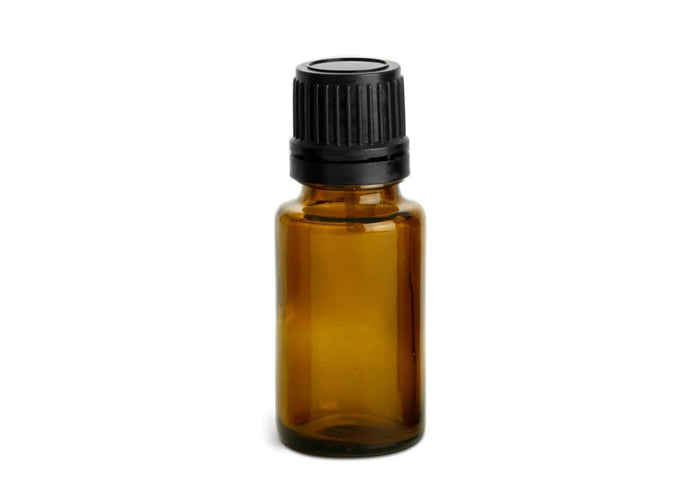 15 ml amber glass bottle - Tamper Evident Cap