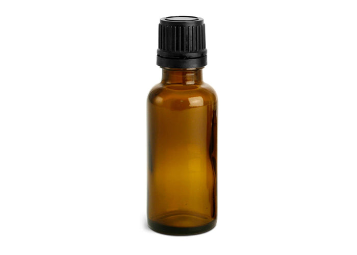 30 ml Amber glass bottle - Tamper Evident Cap
