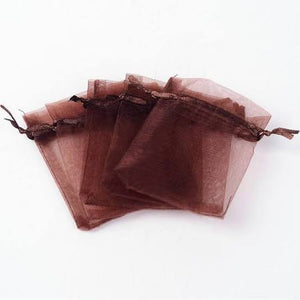 Bags in brown organza -50%