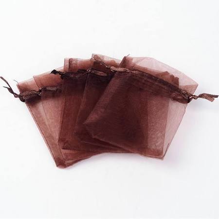 Brown organza bags