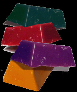 Soy wax coloring