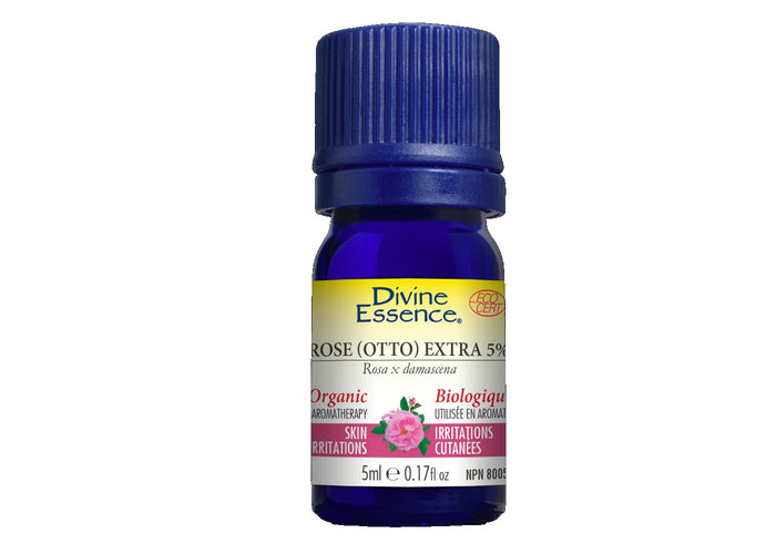 Rose (otto) extra 5% 5ml - essential oil organic - Skin tonic