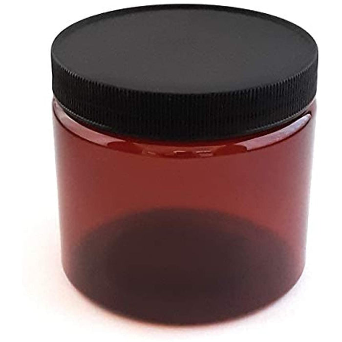 480 ml jar Cosmo in amber plastic - black plastic cover