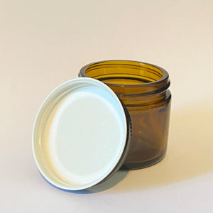 Pot en verre ambré 55 ml herboristerie es âmes fleurs